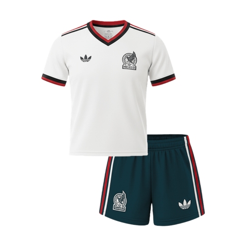 Mexico Away World Cup Kids Soccer Jerseys Kit 2026