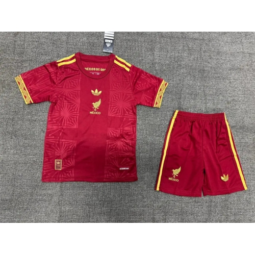 Mexico Gold Kids Suit 25/26 Red