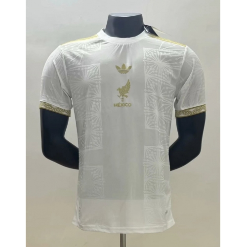 Mexico Gold Man Player Jersey 25/26 White