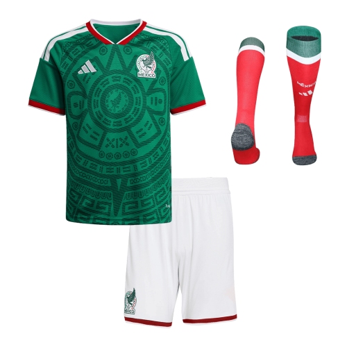 Mexico Home Kids Soccer Jerseys Full Kit 2025/26