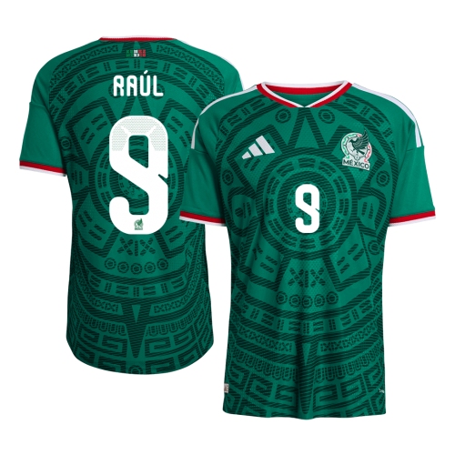 Ra&uacute;l #9 Mexico Home Player Version Jersey World Cup 2026