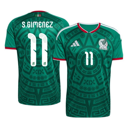 S.GIMENEZ #11 Mexico Home Soccer Jersey World Cup 2026