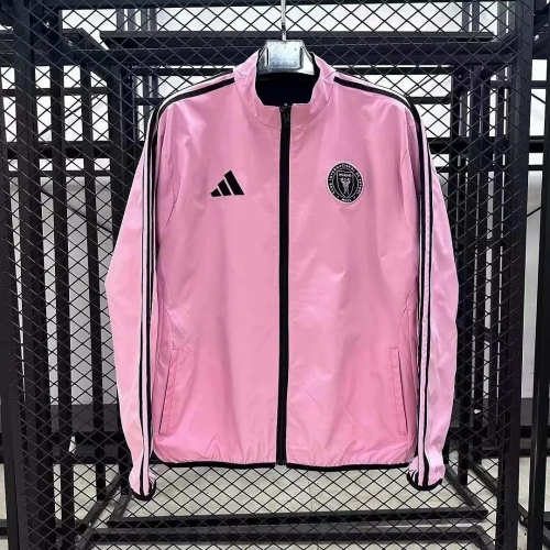 2025/2026 Inter Miami Reversible Windbreaker Pink And Black Soccer Jersey