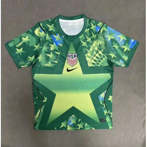 USA 2026 United States National Team Goalkeeper Green Football Shirt