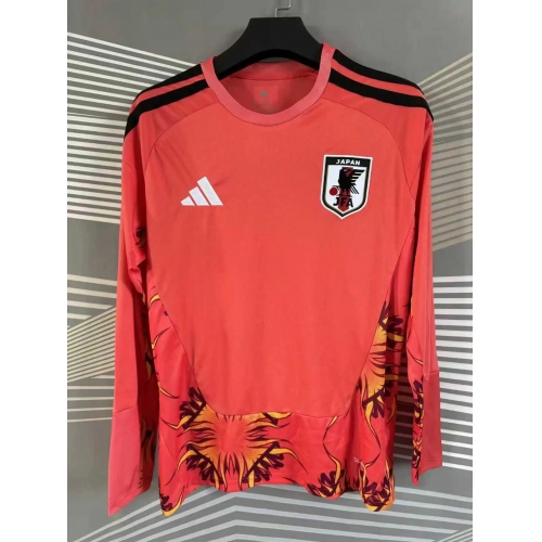 2026 Long Sleeve Japan Goalkeeper Red Football Jersey