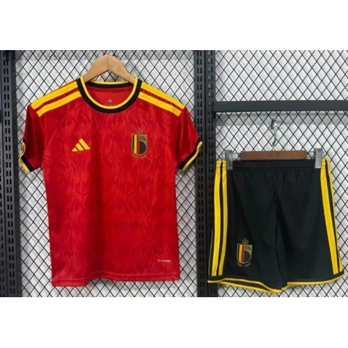 2026 Belgium National Team Home Football Shirt Kids Size