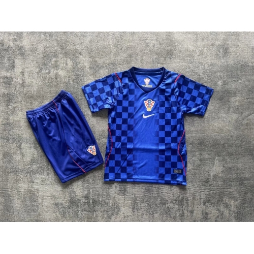 2026 Croatia National Team Away Football Shirt Kids Size