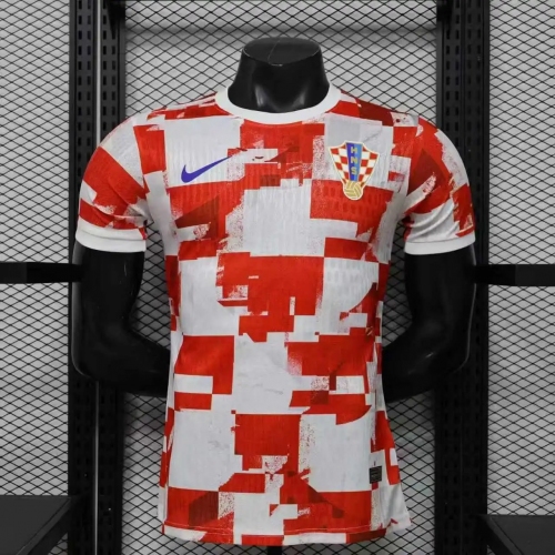 2026 Player Version Croatia National Team Special Edition Red white Football Shirt