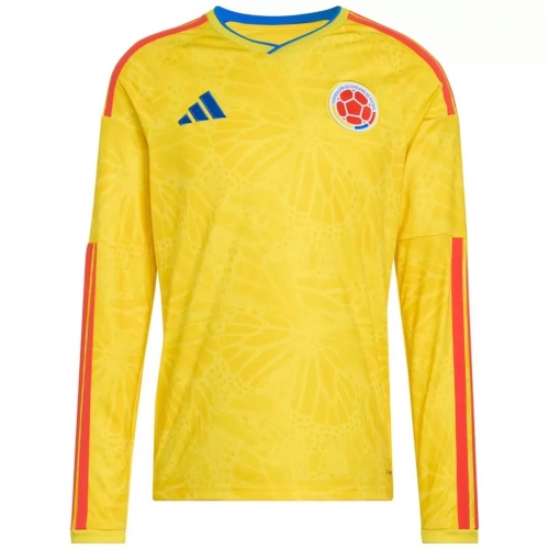 Argentina Colombia Home Long Sleeve Jersey World Cup 2026
