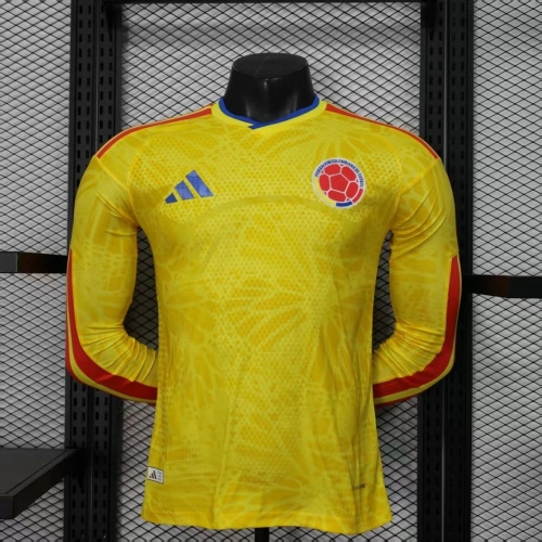 Argentina Colombia Home Long Sleeves Jersey Player Version World Cup 2026