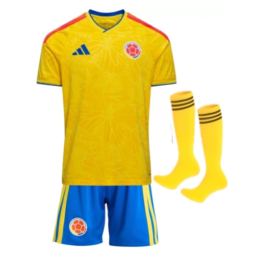 Kids Colombia Home Jersey Full Kit World Cup 2026