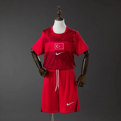 Turkey 2026 Türkiye National Team Away Football Shirt Kids Size