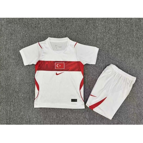 Turkey 2026 Türkiye National Team Home Football Shirt Kids Size