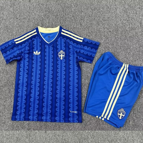 2026 Sweden Away Kids Soccer Jersey