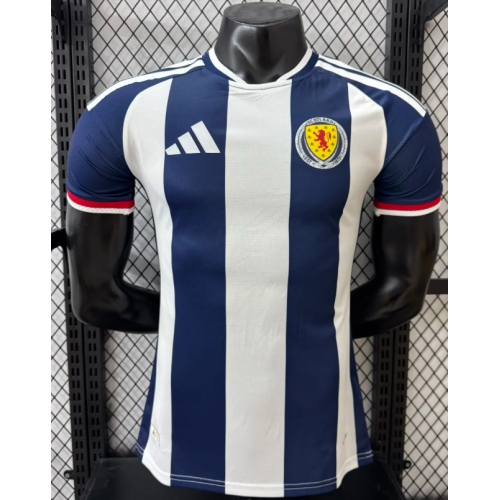 2026 Player Version Scotland National Team Special Edition White Blue Football Shirt
