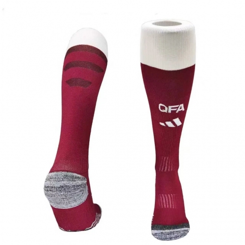 2026 Qatar Home Football Socks