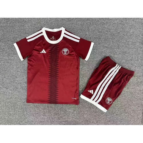 2026 Qatar National Team Home Football Shirt Kids Size