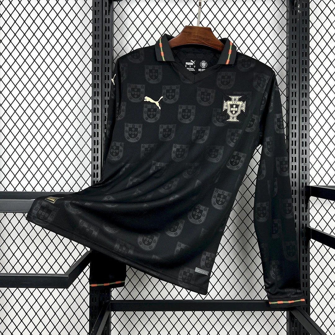 2026 Long Sleeve Portugal Special Edition Black Football Shirt