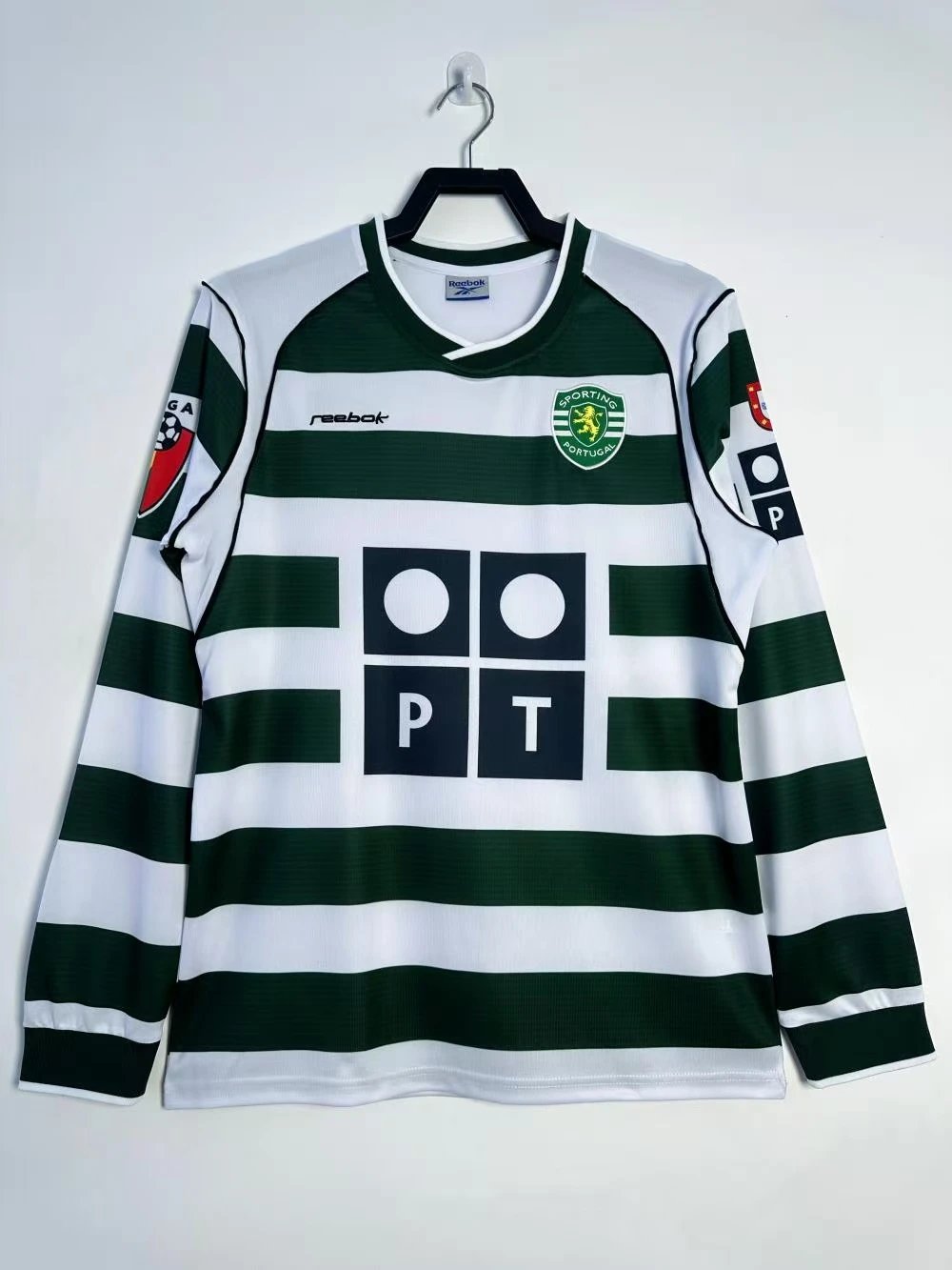 2001/2003 Long Sleeves Retro Sporting Lisbon Home Football Shirt