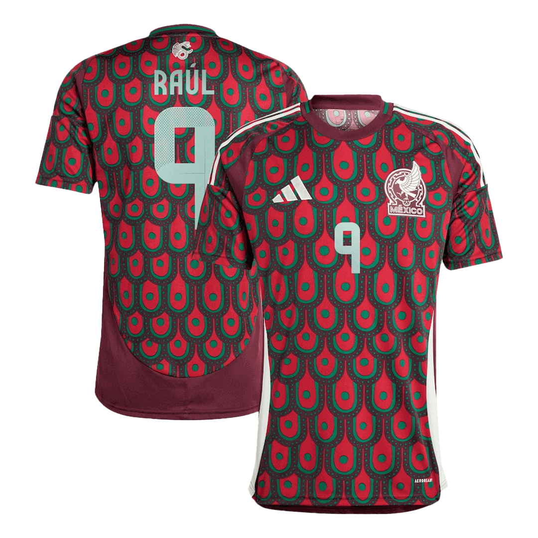 RA&Uacute;L #9 Mexico Home Soccer Jersey Copa America