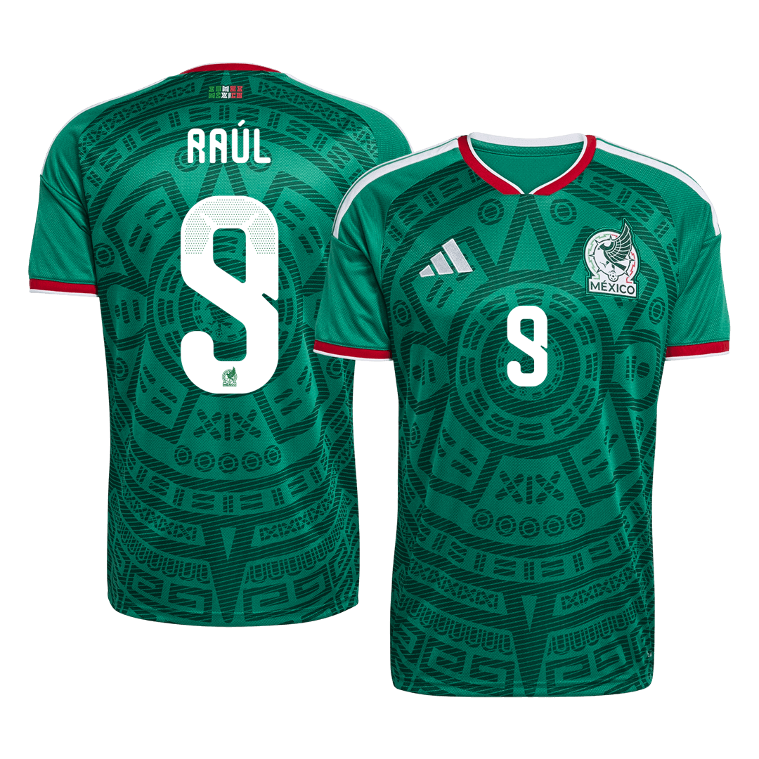 Ra&uacute;l #9 Mexico Home Soccer Jersey World Cup 2026