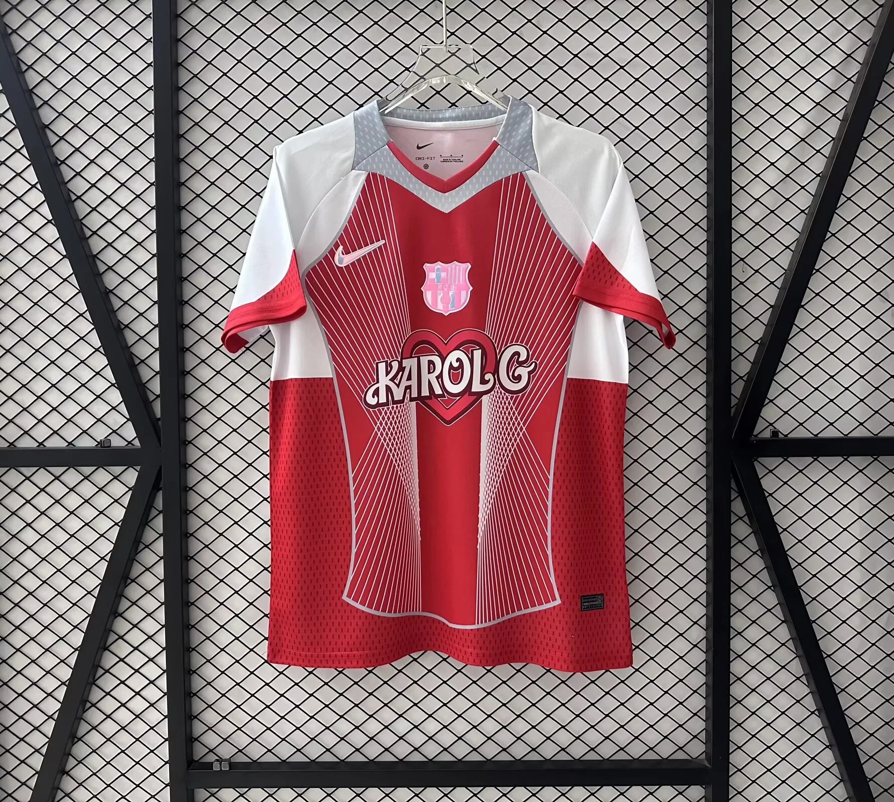 2025/2026 Barcelona KAROLG Advertising Edition Red Football Shirt
