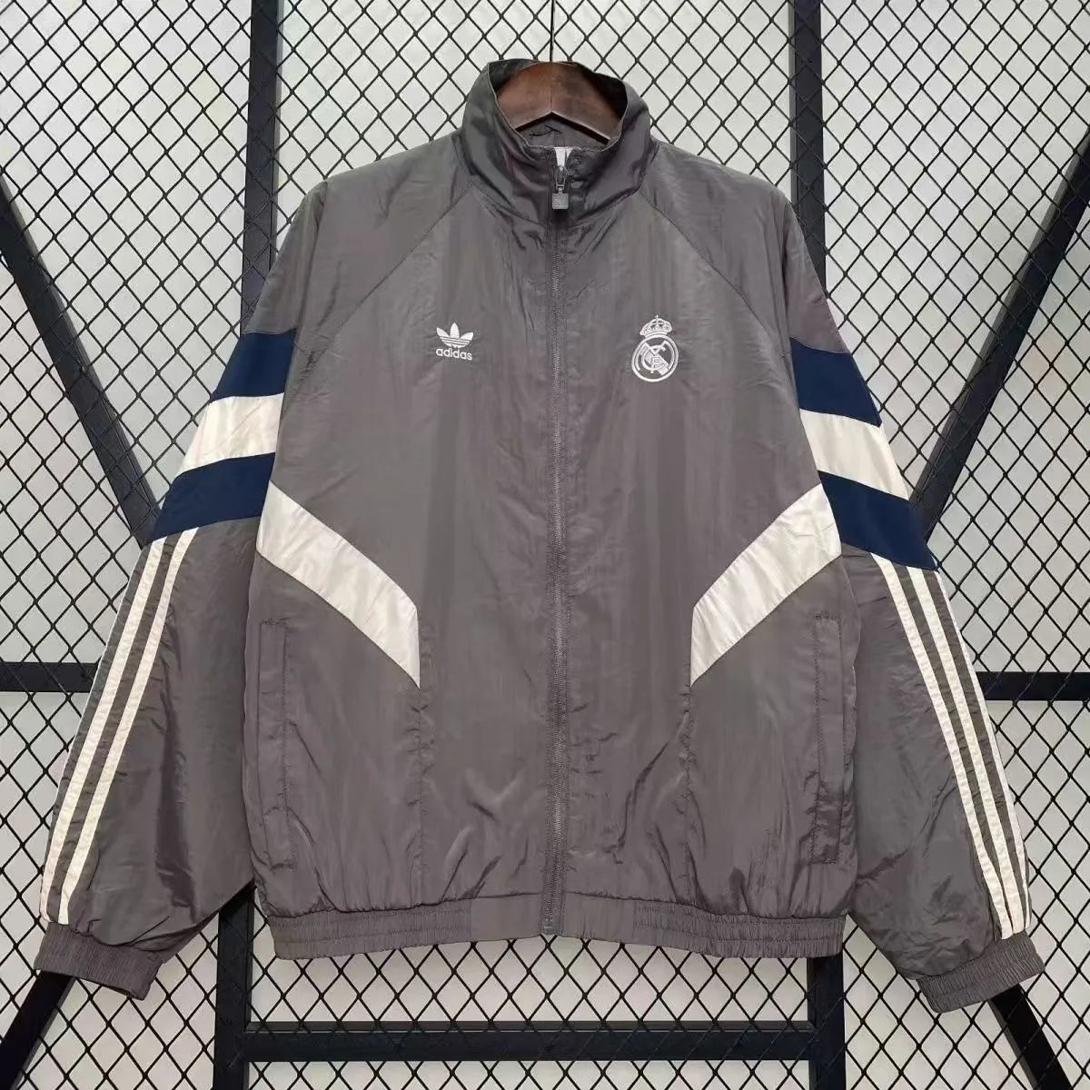 2024/2025 Real Madrid Windbreaker Grey Football Shirt