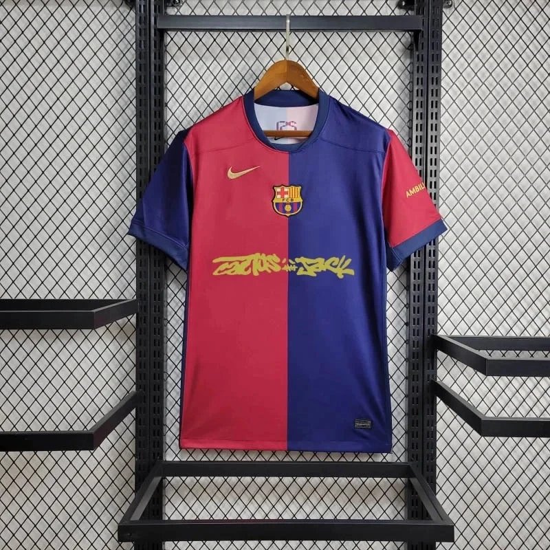 2024/2025 Barcelona Home Limited Edition TRAVIS SCOTT Football Shirt