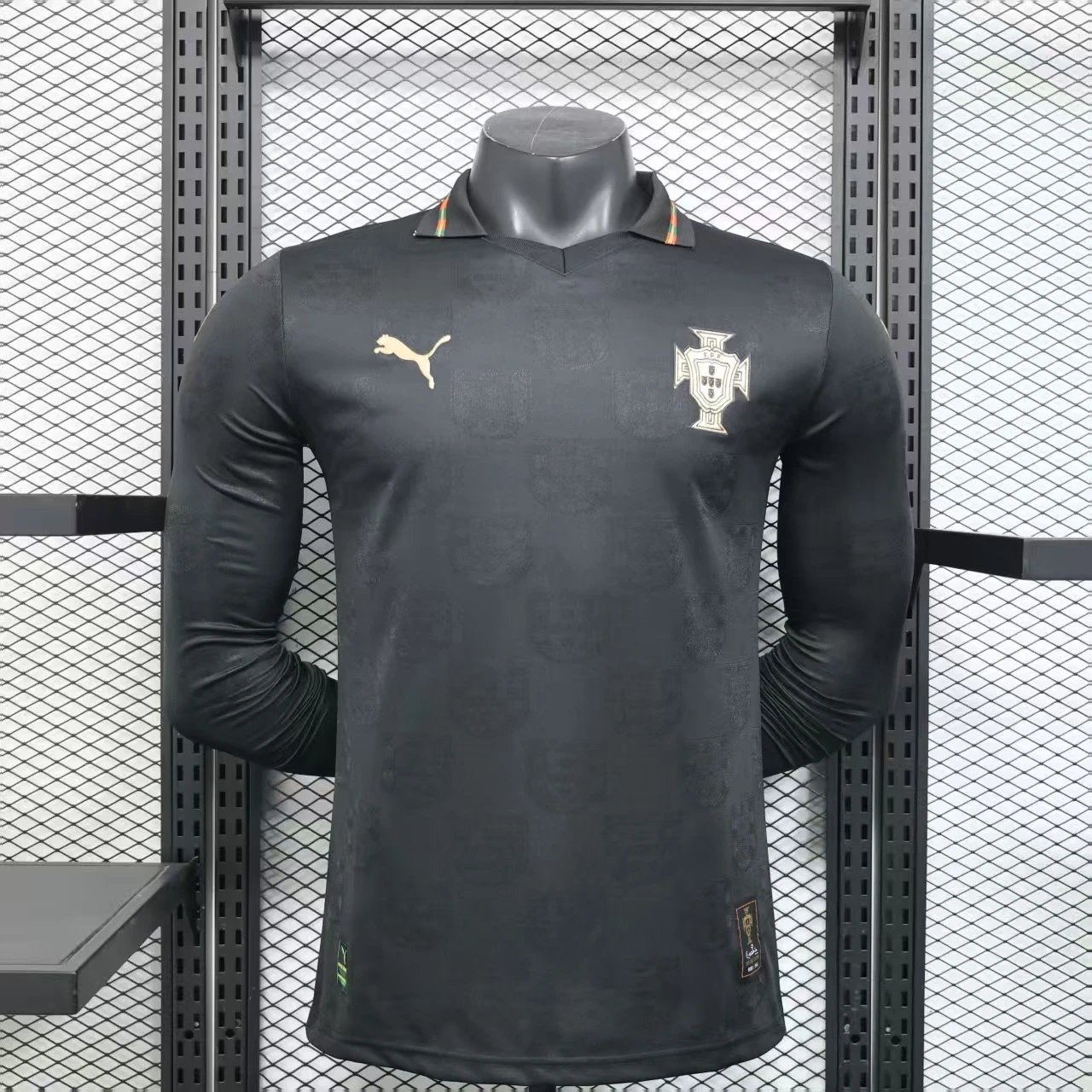 Argentina Portugal 'Black Panther' Special Edition Long Sleeve Jersey Player Version World
