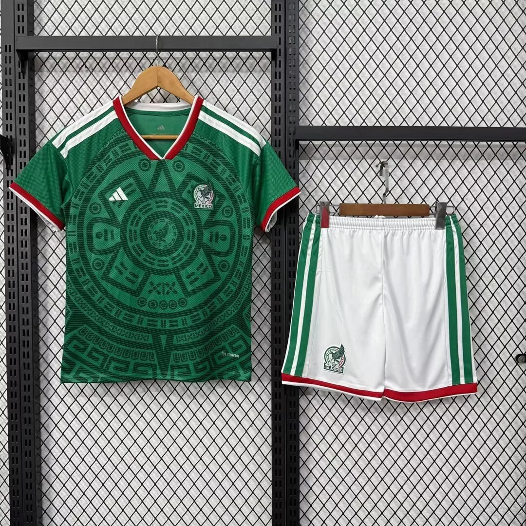 2026 Mexico National Team Home Football Shirt Kids Size