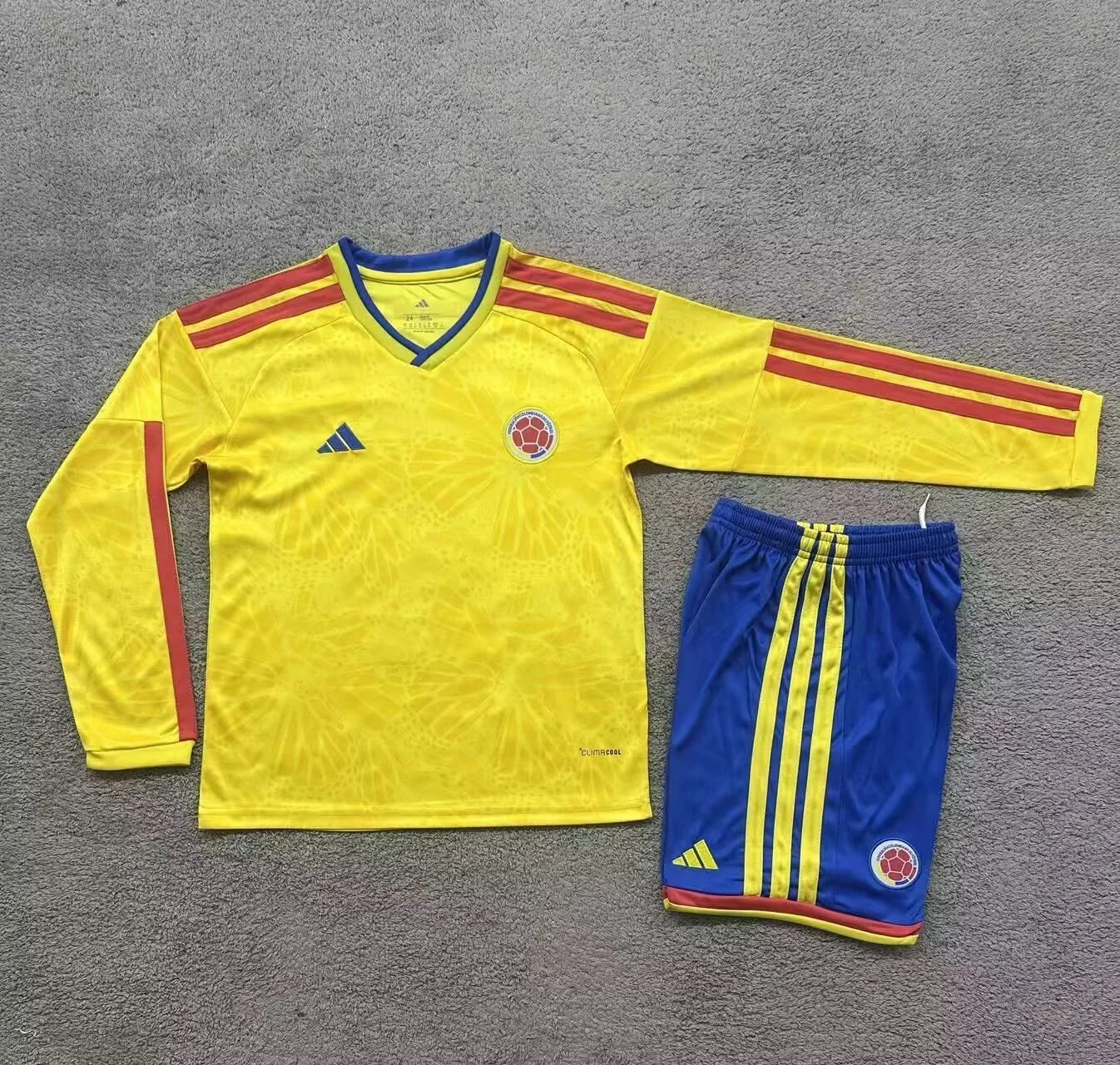 2026 Long Sleeves Colombia National Team Home Football Shirt Kids Size