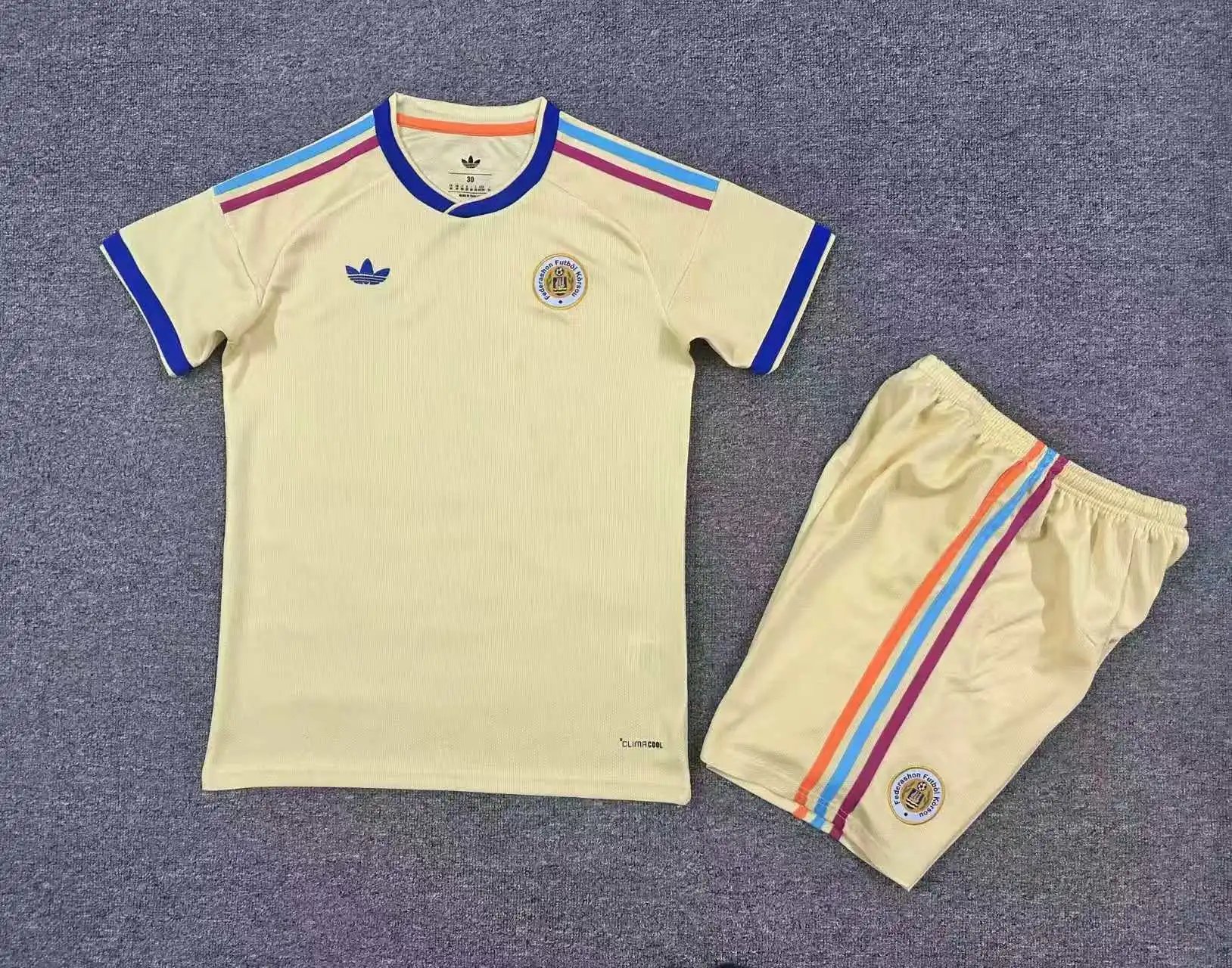2026 Curacao National Team Away Football Shirt Kids Size