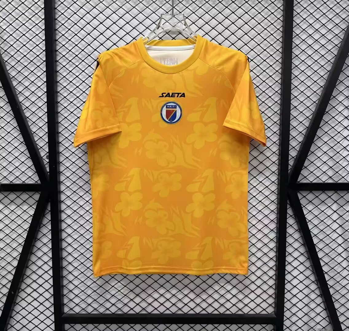 2026 Haiti National Team Goalkeeper Yellow Football Shirt