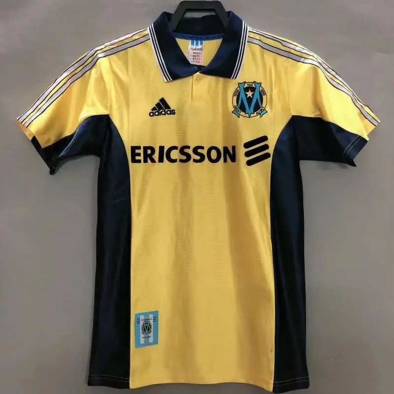 1998/1999 Retro Marseille Third Away Gold Football Shirt