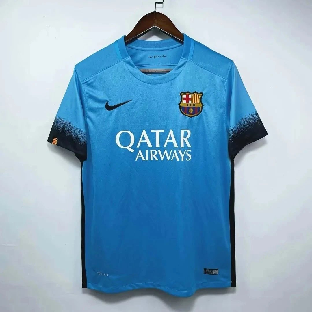 2015/2016 Retro Barcelona Third Away Football Jersey