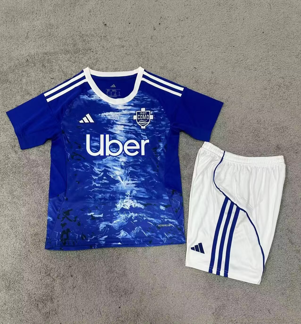 2025/2026 Como Home Football Shirt Kids Size