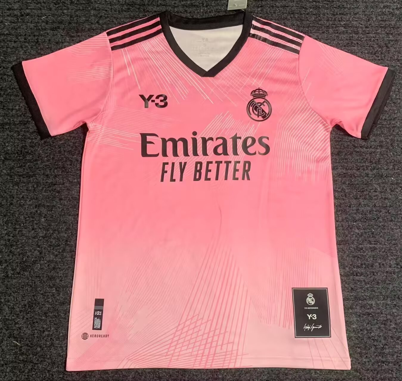 2021/2022 Retro Madrid Y3 Pink Football Shirt