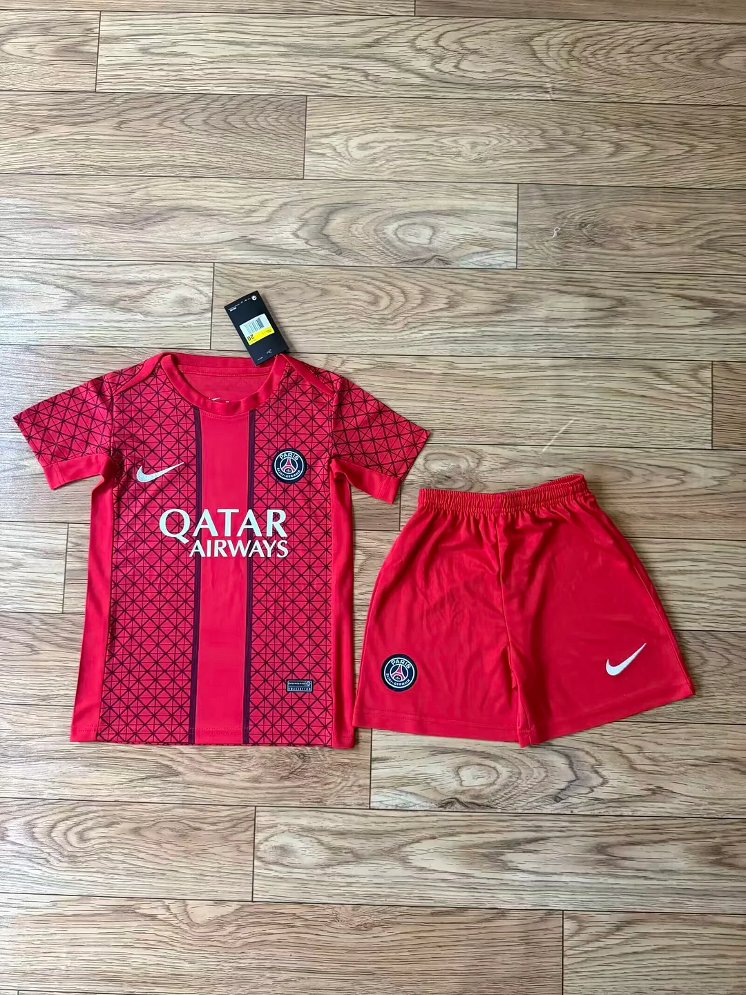 2025/2026 Psg Paris Saint-Germain Training Suit Red Football Shirt Kids Size