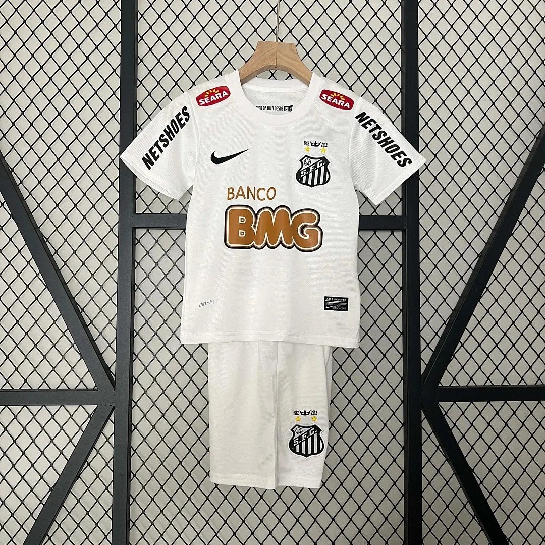 2012 Retro Santos Home Football Shirt Kids Size