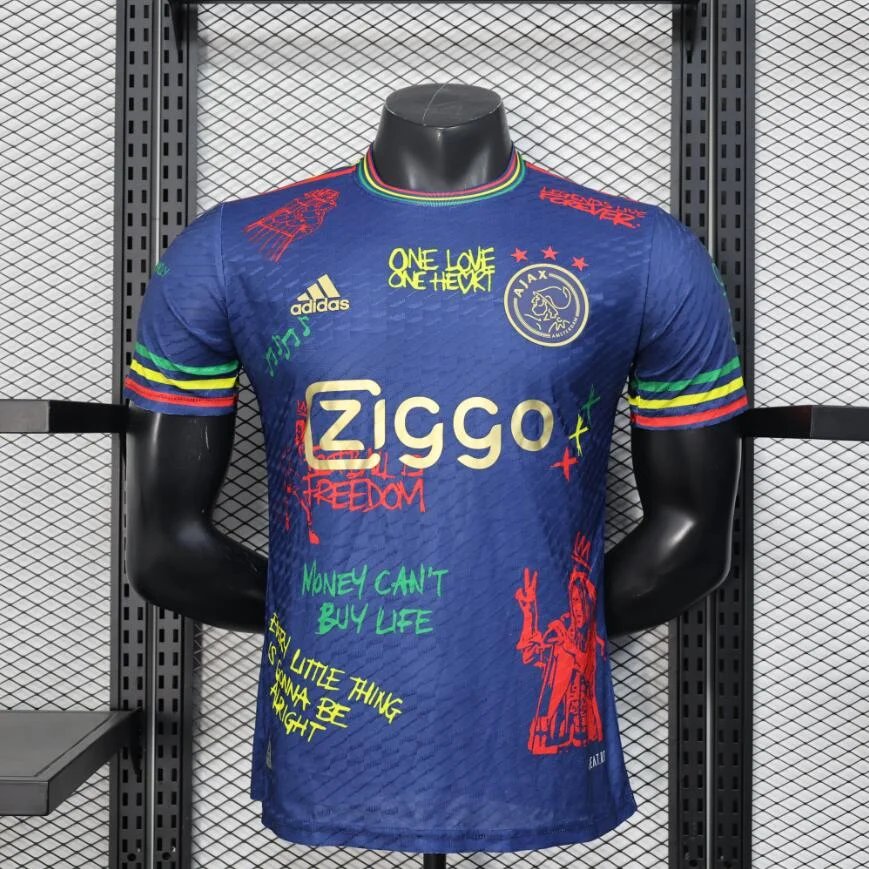 2025/2026 Player Version Ajax Special Edition Cyan Football Shirt
