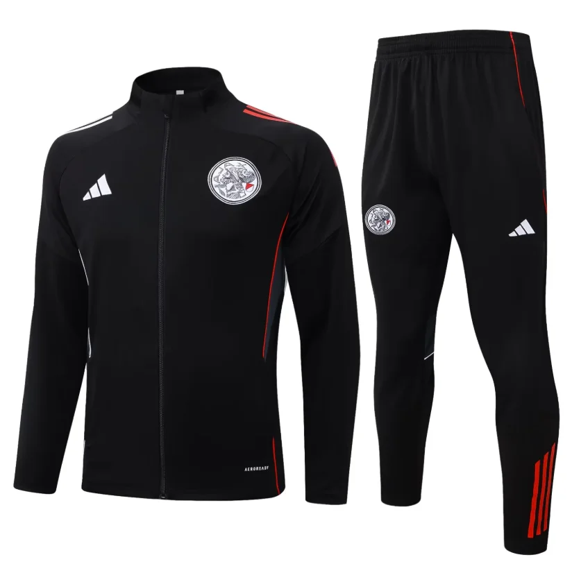 2025/2026 Ajax Full Zip Training Suit Black Football Shirt