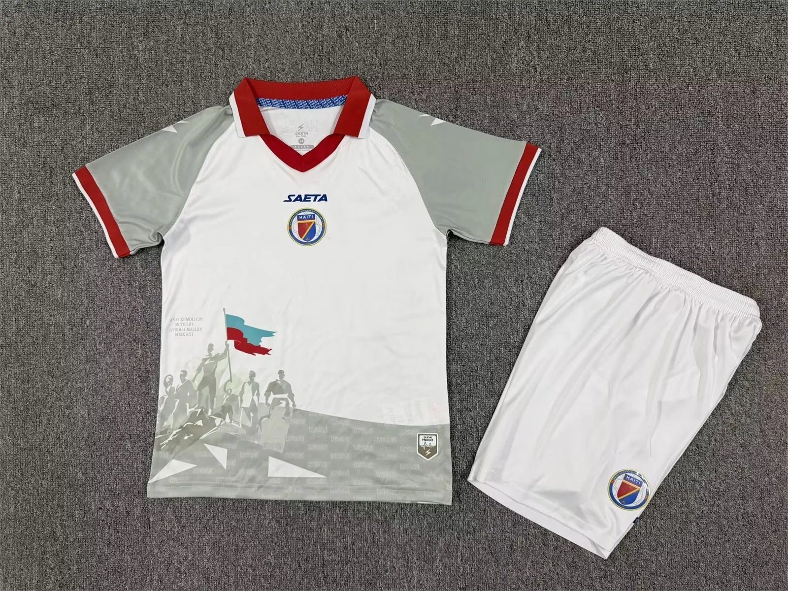 2026 Haiti National Team Away Football Shirt Kids Size