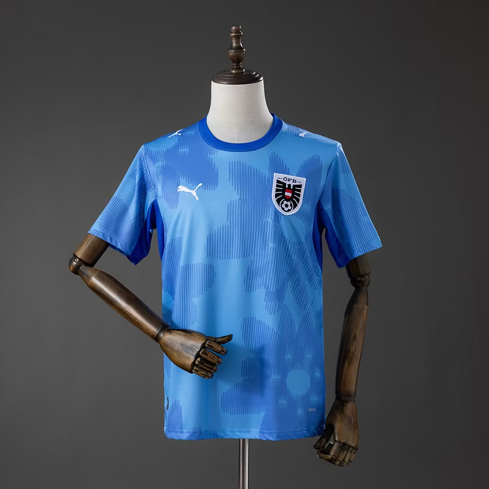 2026 Austria National Team Goalkeeper Blue Football Shirt