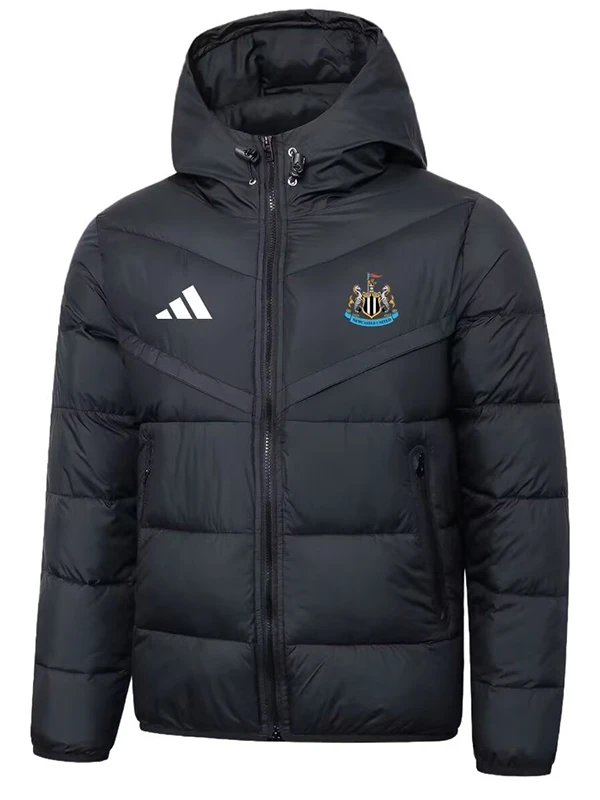 25/26 Newcastle Black Hooded Cotton Coat 连帽棉衣