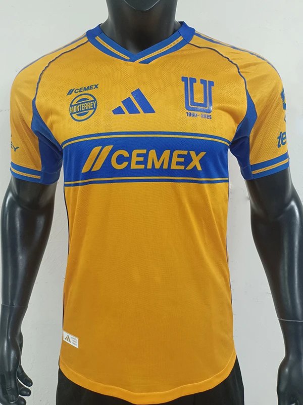 25/26 Tigres Home Player Version Soccer Jersey