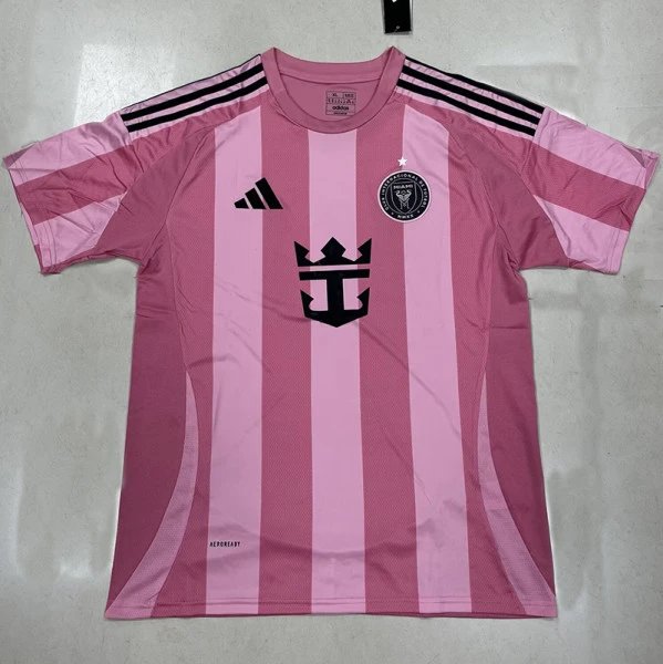25/26 Inter Miami Home(MESSI#10) Champion Edition Fans Soccer Jersey带星