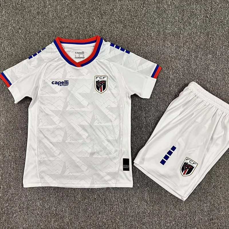 26/27 Cape Verde Away Kids Soccer Jersey