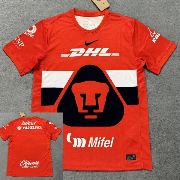 25/26 Pumas UNAM Goalkeeper Red Fans Soccer Jersey