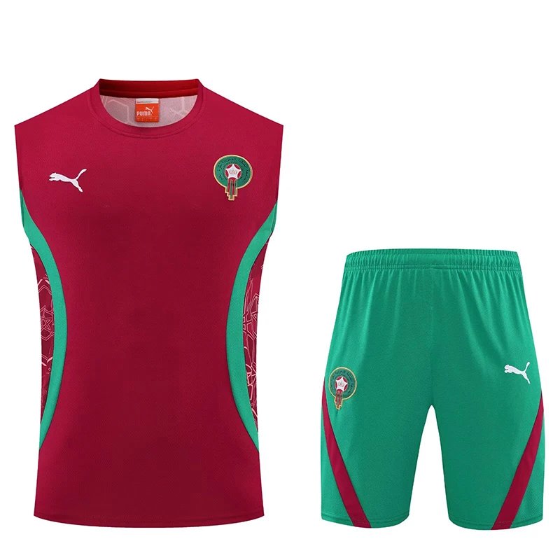 25/26 Morocco Red Training Shorts Suit