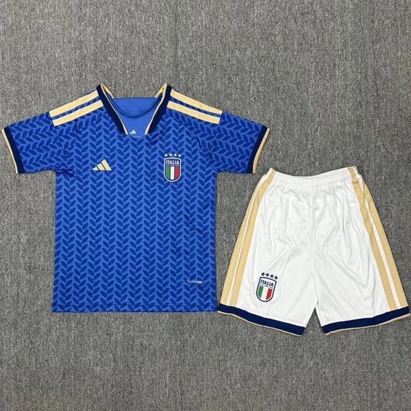 25/26 Italy Home Kids Soccer Jersey